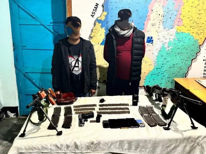  मणिपुर में प्रीपाक (प्रो) के दो कैडर हथियारों के साथ गिरफ्तार