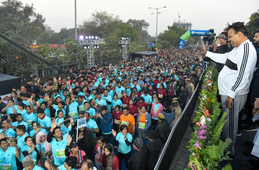  मुख्यमंत्री ने वेदांता पिंकसिटी हॉफ मैराथन का किया फ्लैग ऑफ