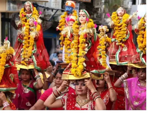  गणगौर का व्रत 11 अप्रैल से:अखण्ड सौभाग्य के लिए सुहागिन महिलाएं रखेगी व्रत