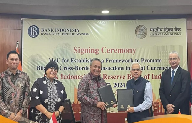  आरबीआई और बैंक इंडोनेशिया ने स्थानीय मुद्रा को बढ़ावा देने के लिए किया समझौता