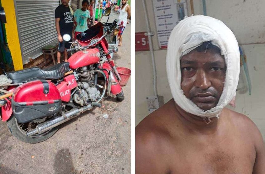  कोलकाता में बेखौफ अपराधियों ने पुलिस कांस्टेबल का सिर फोड़ा