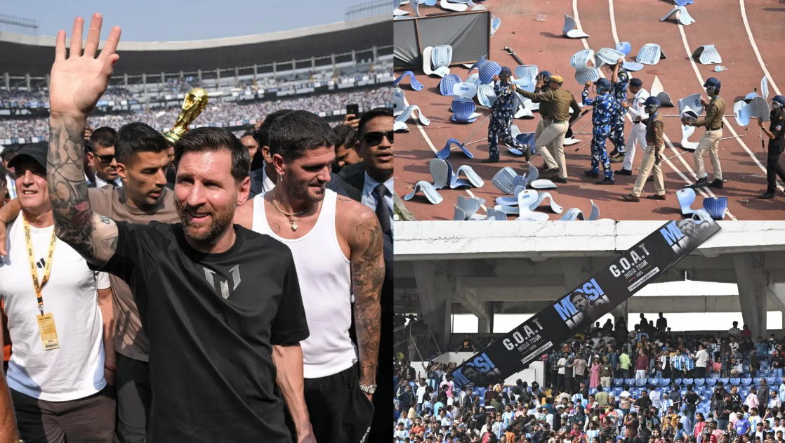 कोलकाता में लियोनेल मैसी के कार्यक्रम में अव्यवस्था: गुस्साए फैंस ने की तोड़फोड़, आयोजक गिरफ्तार; BJP ने ममता सरकार पर साधा निशाना