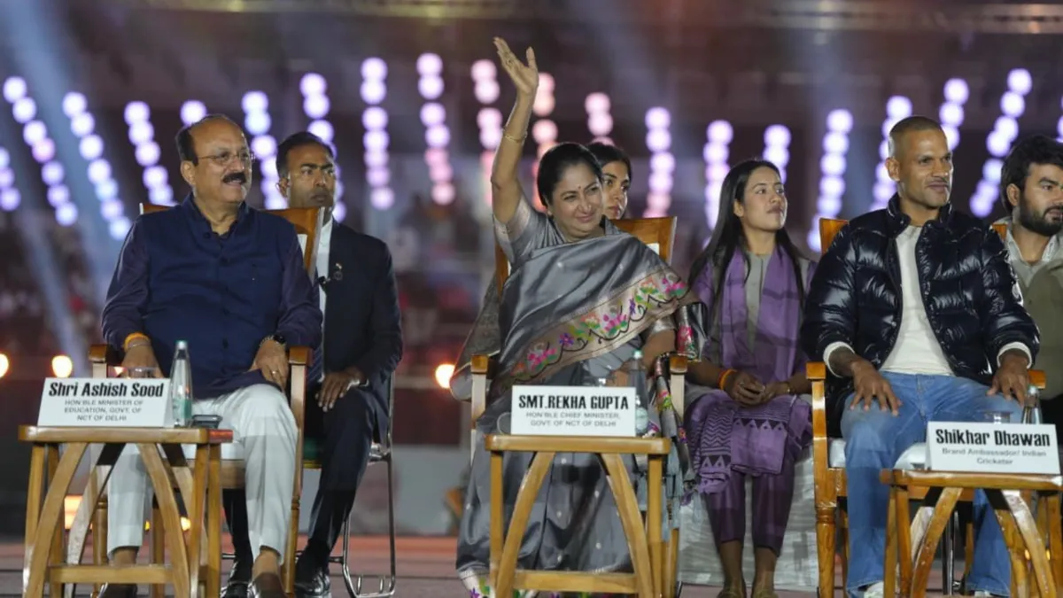 दिल्ली खेल महाकुंभ 2026 का भव्य आगाज: CM रेखा गुप्ता ने छत्रसाल स्टेडियम से किया शुभारंभ, 30,000+ खिलाड़ी, ₹33 करोड़ पुरस्कार वितरित; रवि दहिया, शिखर धवन ब्रांड एंबेसडर